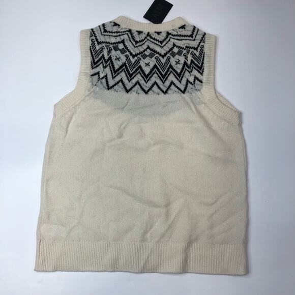 ATM Anthony Thomas Melillo Fair Isle Wool Sleeveless Sweater - M - Picture 7 of 10